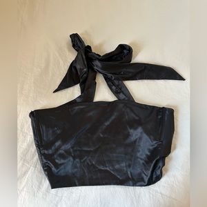 Free people, wrap silk top